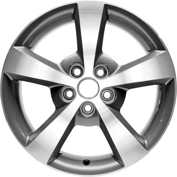 ALY05334U80N Jante Aluminum Polished Wheel - 17 in. X 7 in., 5 x 110 mm Bolt Pattern, Sold Individually
