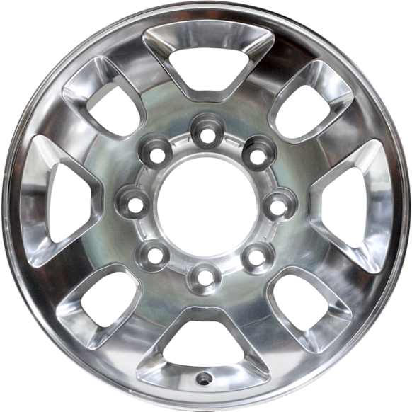 ALY05502U80N Jante Aluminum Polished Wheel - 18 in. X 8 in., 8 x 180 mm Bolt Pattern, Sold Individually