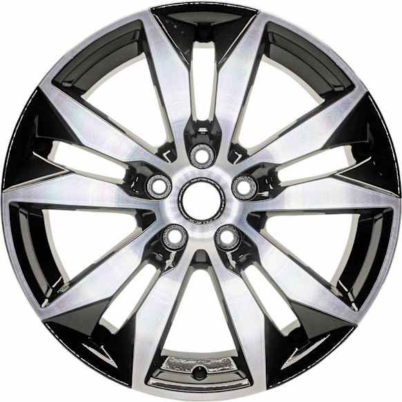 ALY05716U45N Jante Aluminum Painted Black Wheel - 18 in. X 8.5 in., 5 x 115 mm Bolt Pattern, Sold Individually