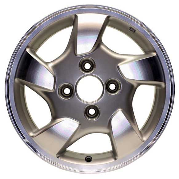 ALY63775U10N Jante Aluminum Silver Wheel - 15 in. X 6 in., 4 x 4.5 in. Bolt Pattern, Sold Individually