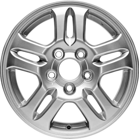 ALY63842U20N Jante Aluminum Silver Wheel - 15 in. X 6 in., 5 x 4.5 in. Bolt Pattern, Sold Individually