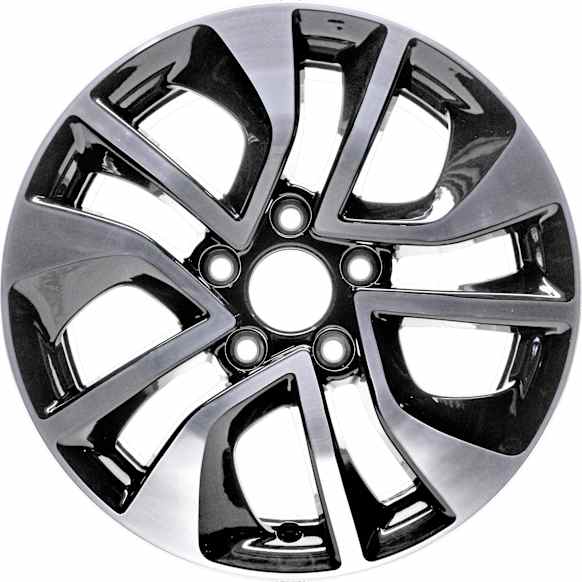 ALY64054U45N Jante Aluminum Painted Black Wheel - 16 in. X 6.5 in., 5 x 4.5 in. Bolt Pattern, Sold Individually