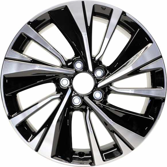 ALY64081U45N Jante Aluminum Painted Black Wheel - 18 in. X 8 in., 5 x 4.5 in. Bolt Pattern, Sold Individually