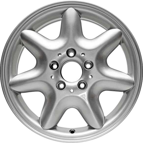 Jante Aluminum Silver Wheel - 16 in. X 7 in., 5 x 112 mm Bolt Pattern, Sold Individually