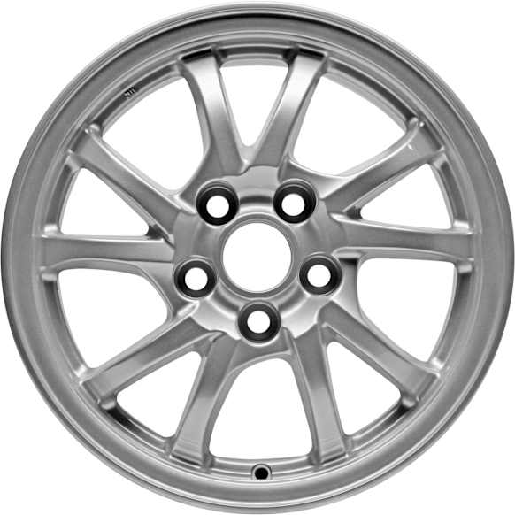 ALY69600U20N Jante Aluminum Silver Wheel - 16 in. X 6.5 in., 5 x 115 mm Bolt Pattern, Sold Individually