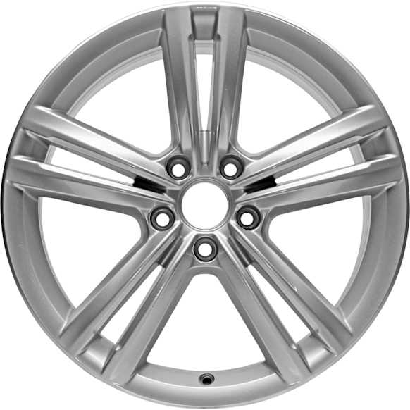 ALY69929U20N Jante Aluminum Silver Wheel - 18 in. X 8 in., 5 x 112 mm Bolt Pattern, Sold Individually