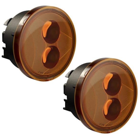 JW Speaker 0346483 Jeep JK LED Turn Signal Lights, DOT Compliant, Amber Lens, Set of 2
