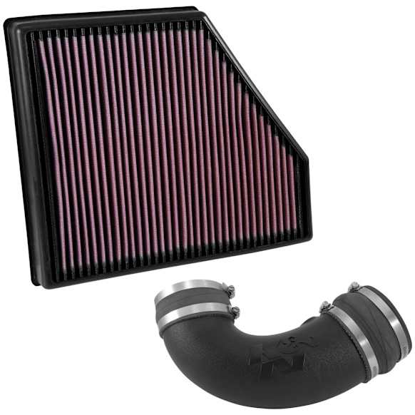 K&N Cold Air Intake - Premium High Flow, Lifetime Washable Filter, Guaranteed Horsepower Increase - 57-3092