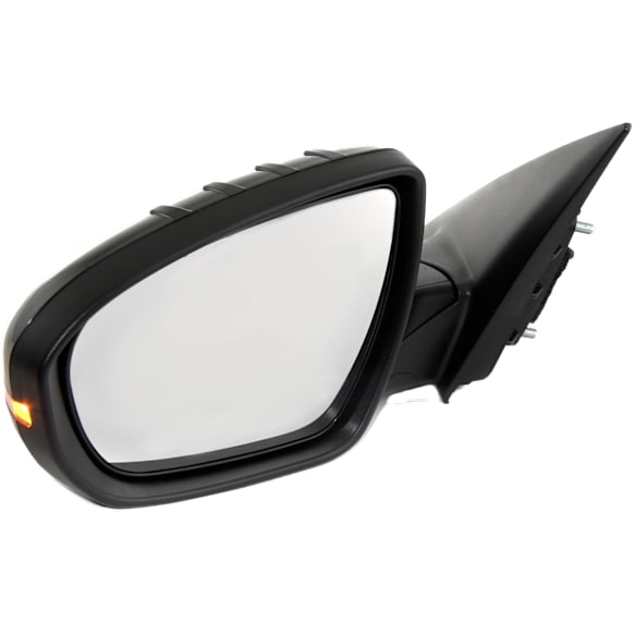 2013 Kia Optima - Driver Side Mirror, Korea or USA Built Vehicle, Power Adjust, Heated, Paintable, Manual Folding, In-housing Signal Light, No Blind Spot Feature, No Memory, No Puddle Light, No Auto-Dimming