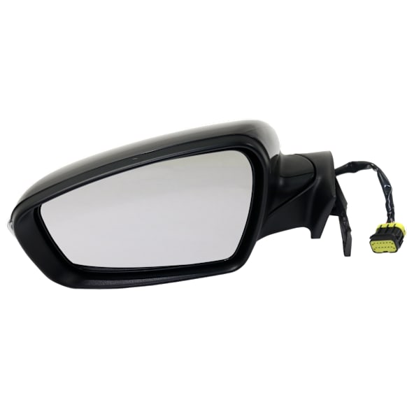 Driver Side Mirror, Power, Power Folding, Heated, Paintable, In-housing Signal Light, No Memory, With Puddle Light, No Auto-Dimming, No Blind Spot Feature