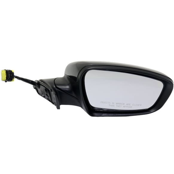 Passenger Side Mirror, Power, Power Folding, Heated, Paintable, In-housing Signal Light, No Memory, With Puddle Light, No Auto-Dimming, No Blind Spot Feature
