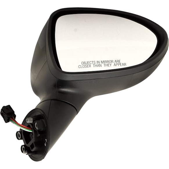 2012-2017 Kia Rio - Passenger Side Mirror, Power, Manual Folding, Heated, Paintable, No Signal Light, With memory, No Puddle Light, No Auto-Dimming, No Blind Spot Feature
