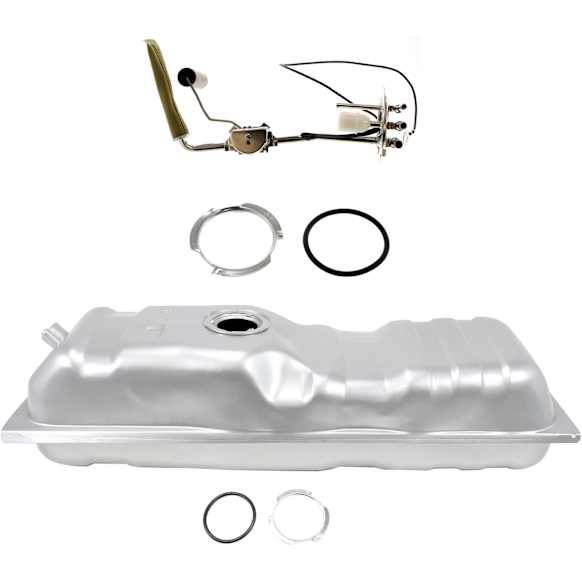 1984 Chevrolet C10 Scottsdale - 2-Piece Kit Fuel Tank, 16 Gallon, 42-7/8 x 14-1/8 x 11, Lock Ring Kit Included, 16 gallons / 61 liters, GAS,  Includes (1) Fuel Sending Unit and (1) Fuel Tank