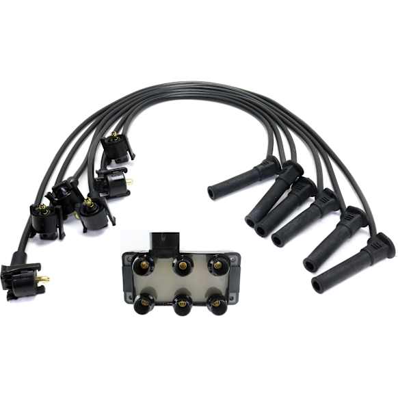 2001-2005 Ford Explorer Sport Trac - Ignition Coil Kit, 4.0L, 6 Cyl. Engine, includes Spark Plug Wires