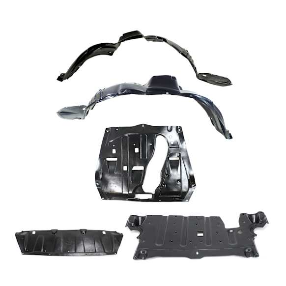 2004-2006 Lexus RX330 - 5-Piece Kit Front Engine Splash Shield, includes Fender Liners