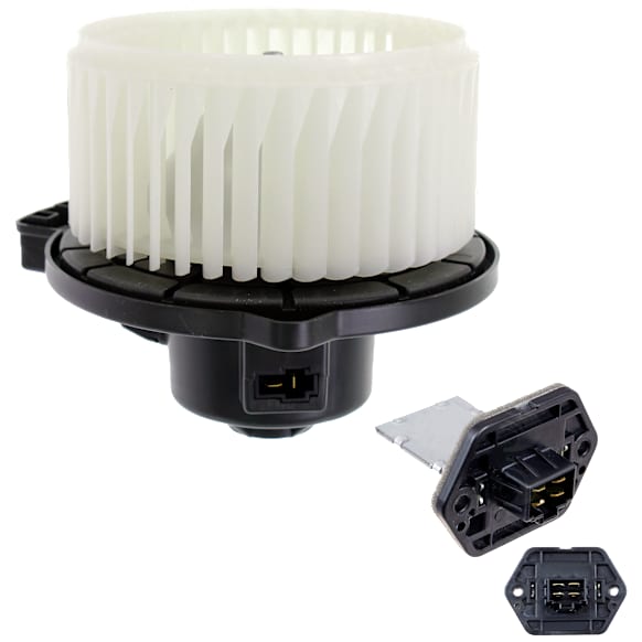 2009 Kia Rio - 2-Piece Kit Blower Motor,  Includes (1) Blower Motor and (1) Blower Motor Resistor