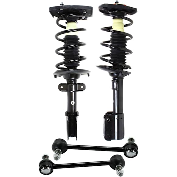 4-Piece Kit Rear, Driver and Passenger Side Suspension with Loaded Strut and Sway Bar Link