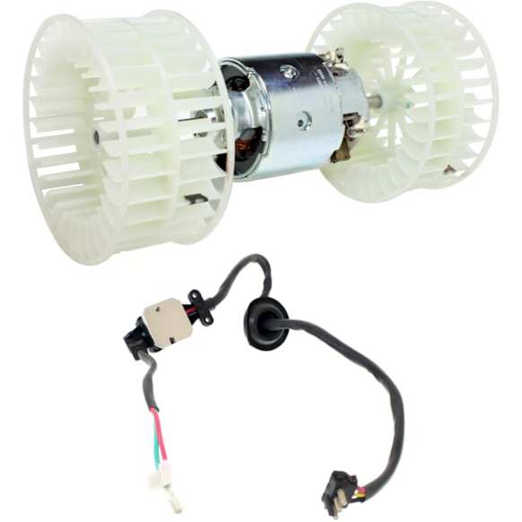 1999 Mercedes Benz SL500 Base - 2-Piece Kit Blower Motor, Production Date March 03, 1996,  Includes (1) Blower Motor and (1) Blower Motor Resistor