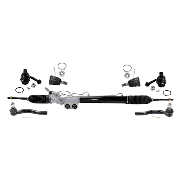 2012 Nissan Armada - 7-Piece Kit Front Suspension Kit, Power Steering,  Includes (4) Ball Joint, (1) Steering Rack, and (2) Tie Rod End