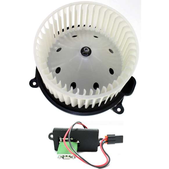 2004 Chevrolet Avalanche 2500 - 2-Piece Kit Blower Motor, For Models With Custom Center Console and With Manual A.C. Control,  Includes (1) Blower Motor and (1) Blower Motor Resistor