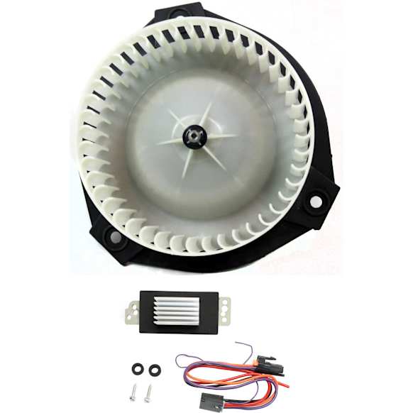 2005 GMC Envoy XUV - 2-Piece Kit Blower Motor, For Models Without Rear A/C,  Includes (1) Blower Motor and (1) Blower Motor Resistor