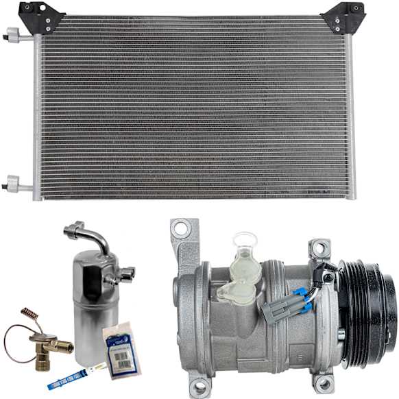 2002 GMC Yukon XL 2500 - 3-Piece Kit A/C Compressor Kit, 6.0L 8Cyl, w/o Rear Air Conditioning, 2 Separate Hoses Mount To Compressor, 2 Bolts to mount the Hoses, With Clutch, 4-Groove Pulley