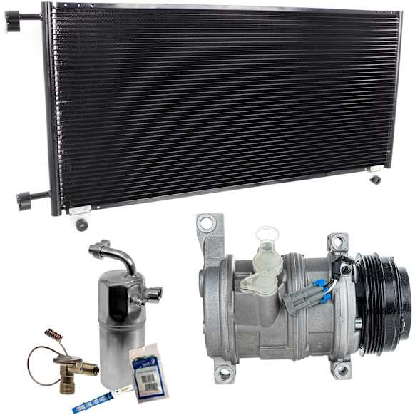 2005 Chevrolet Suburban 1500 - 3-Piece Kit A/C Compressor Kit, 5.3L 8Cyl, 2 Bolts to mount the Hoses, With Clutch, 4-Groove Pulley
