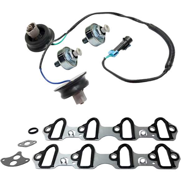 2004 GMC Sierra 1500 - 4-Piece Kit Knock Sensor, 5.3L 8Cyl,  Includes (1) Intake Manifold Gasket, (2) Knock Sensor, and (1) Knock Sensor Harness