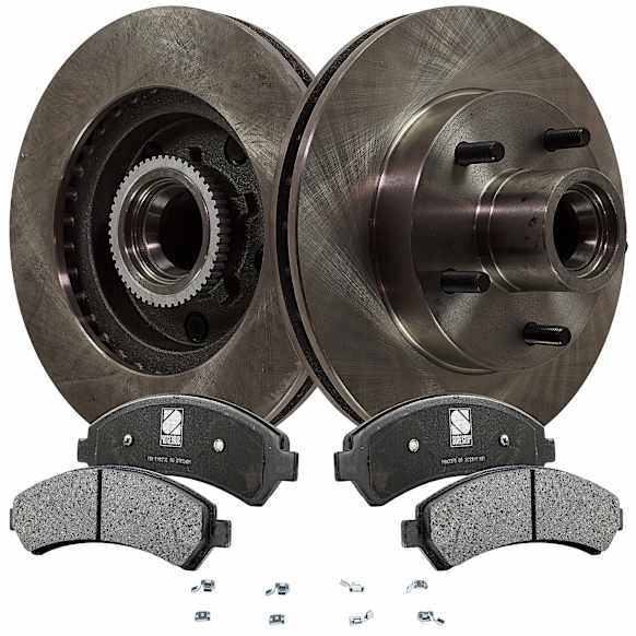 2003 Chevrolet S10 - 2-Wheel Set Front Brake Disc and Pad Kit, Plain Surface, 5 Lugs, 265.94 mm, Ceramic, RWD,  Zr2 Higher Wider Package, 4.3L 6Cyl, Pro-Line Series  Includes (2) Disc and (1) Pad Set