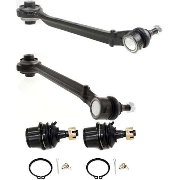4-Piece Kit Front, Driver and Passenger Side, Lower, Frontward Control Arm Kit, Includes (2) Ball Joint and (2) Control Arm