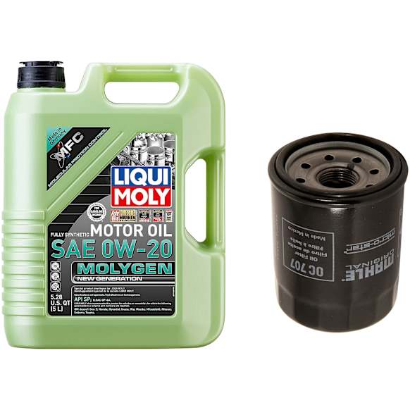 2017 Toyota Yaris iA - 2-Piece Kit Oil Filter, Spin-on, Yes, 1.5L 4Cyl  Includes (1) Oil Filter, (1) Motor Oil