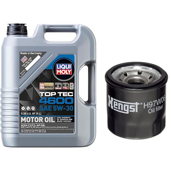 2011 Infiniti G37 - 2-Piece Kit Oil Filter, Spin-on, Engdes: VQ37VHR, 3.7L 6Cyl  Includes (1) Oil Filter, (1) Motor Oil