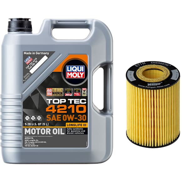 2012 Mercedes Benz Sprinter 2500 - 2-Piece Kit Oil Filter, Cartridge, 3.0L 6Cyl  Includes (1) Oil Filter, (1) Motor Oil