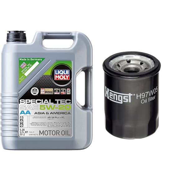 2017 Hyundai Elantra - 2-Piece Kit Oil Filter, Spin-on, 2.0L 4Cyl  Includes (1) Oil Filter, (1) Motor Oil