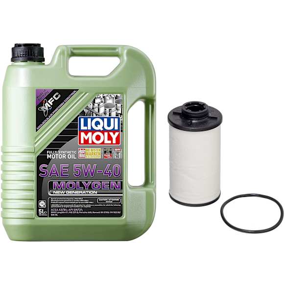 2014 Volkswagen Jetta - 2-Piece Kit Oil Filter, Spin-on, 2.0L 4Cyl  Includes (1) Oil Filter, (1) Motor Oil