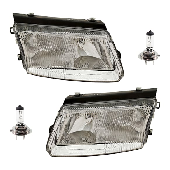 4-Piece Kit Halogen Headlights, With bulb(s), Includes (2) Headlight and (2) Headlight Bulb