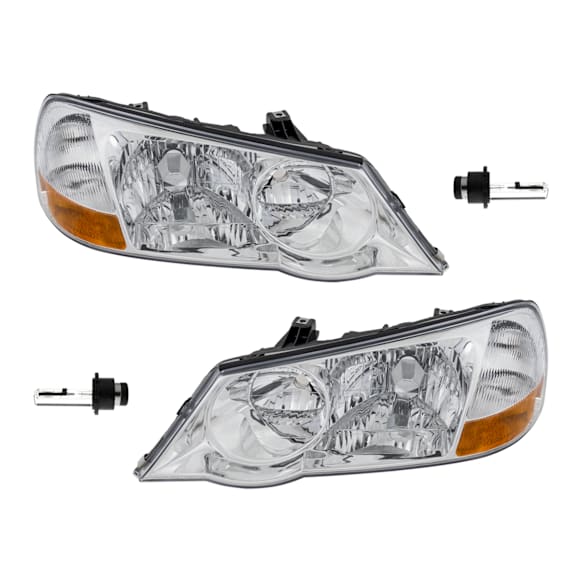 2003 Acura TL - 4-Piece Kit Driver and Passenger Side HID/Xenon Headlight, With bulb(s), OE Replacement,  Includes (2) Headlight and (2) Headlight Bulb