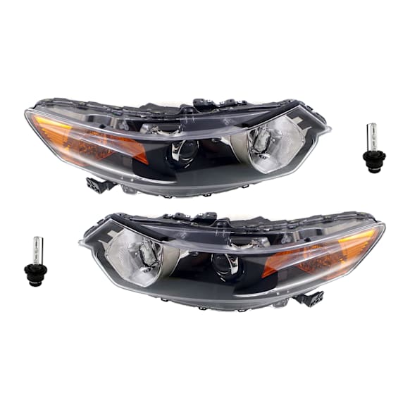 4-Piece Kit HID/Xenon Headlights, With bulb(s), Includes (2) Headlight and (2) Headlight Bulb, CAPA Certified