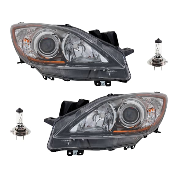 4-Piece Kit Halogen Headlights, With bulb(s), Includes (2) Headlight and (2) Headlight Bulb