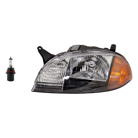2-Piece Kit Halogen Headlights, With bulb(s), Includes (1) Headlight and (1) Headlight Bulb
