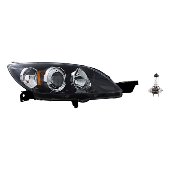 2-Piece Kit Halogen Headlights, With bulb(s), Hatchback, Includes (1) Headlight and (1) Headlight Bulb, CAPA Certified