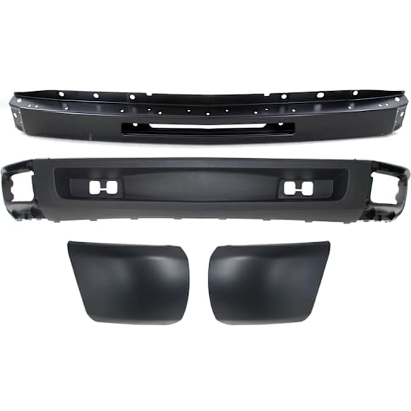 2009 Chevrolet Silverado 1500 - 4-Piece Kit Front Bumper, Primed,  Includes (1) Bumper, (2) Bumper End, and (1) Valance