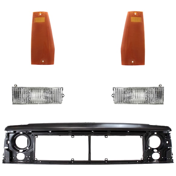5-Piece Kit Header Panel, Adhesive Letter Type, Includes (1) Header Panel, Adhesive Letter Type, (2) Side Marker, and (2) Turn Signal Light