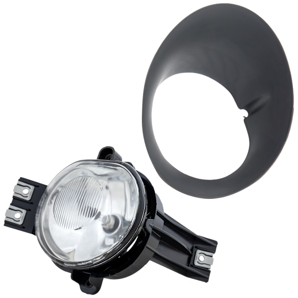 2-Piece Kit, Front, Driver Side Halogen Fog Light, With bulb(s), Includes (1) Fog Light and (1) Fog Light Trim