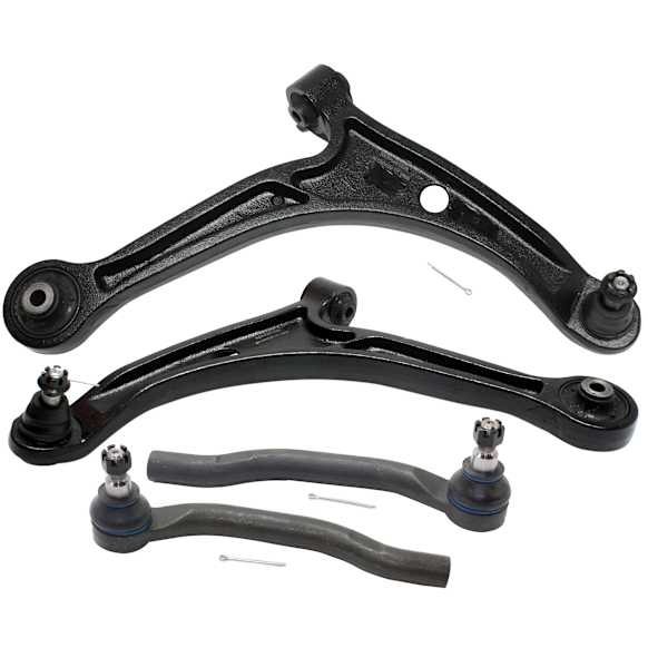 2003 Honda Pilot - 4-Piece Kit Front, Driver and Passenger Side, Lower Control Arm Kit,  Includes (2) Control Arm and (2) Tie Rod End