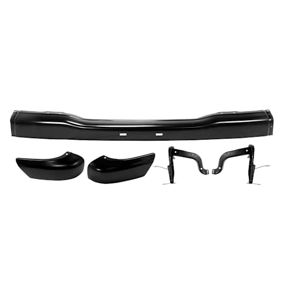 5-Piece Kit, Front Bumper, Painted Black, Includes (1) Bumper, (2) Bumper Bracket, and (2) Bumper End