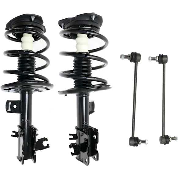 2011 Nissan Altima - 4-Piece Kit Front, Driver and Passenger Side Suspension Kit,  Includes (2) Shock Absorber and Strut Assembly and (2) Sway Bar Link