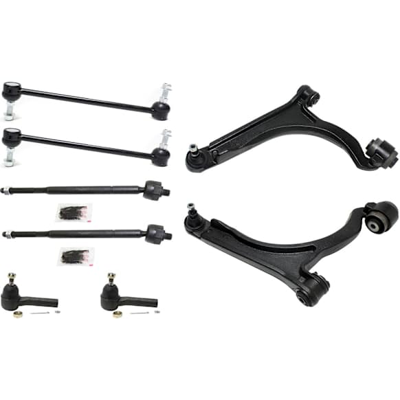 2008 Chrysler Pacifica - 8-Piece Kit Front, Driver and Passenger Side, Lower  Control Arm Kit, All Wheel Drive,  Includes (2) Control Arm, (2) Sway Bar Link, and (4) Tie Rod End