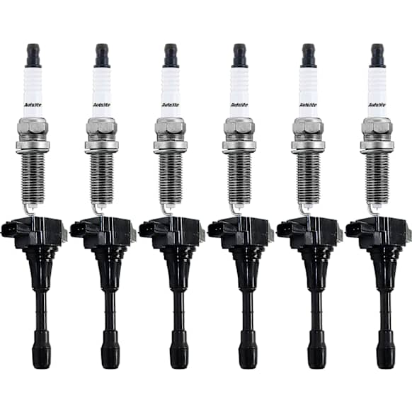 12-Piece Kit Ignition Coil, 6 Cylinder, 2.5/3.5 Liter Engine, Includes (6) Ignition Coil and (6) Spark Plug