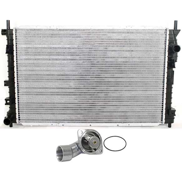 2002 Saturn Vue Base - 2-Piece Kit Radiator, GAS, Includes Housing, 195 Degree, 3.0L 6Cyl,  Includes (1) Radiator and (1) Thermostat